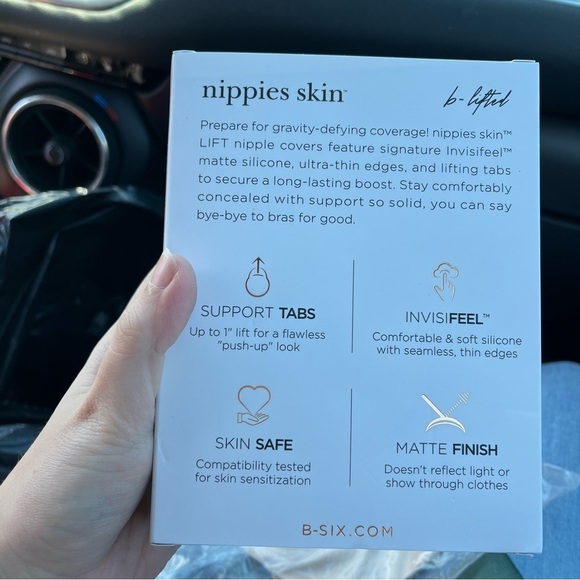 Nippies Skin Lift Ultimate Nipple Cover Adhesive Silicone Pasties Hazelnut D+ B1 - Picture 3 of 4